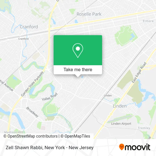 Zell Shawn Rabbi map