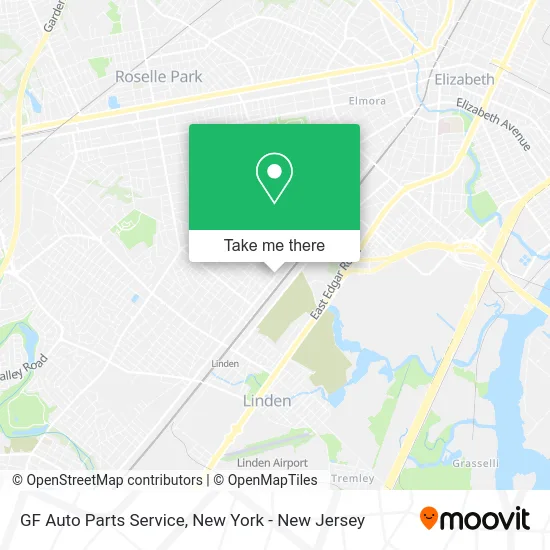 GF Auto Parts Service map