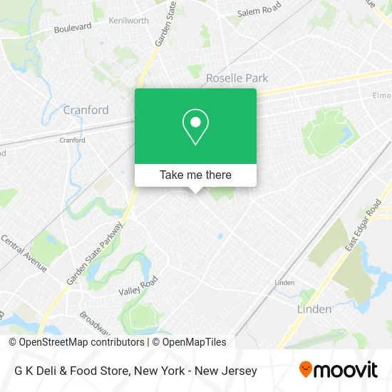 G K Deli & Food Store map