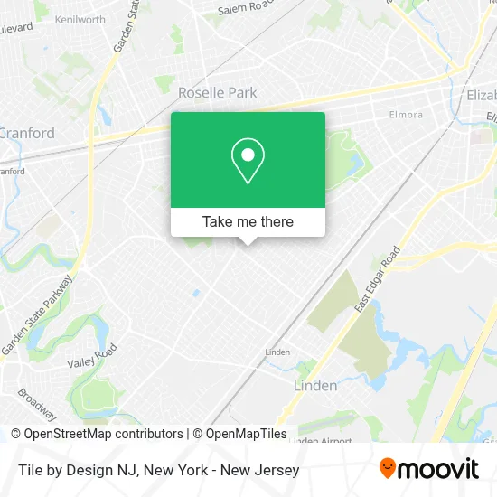 Tile by Design NJ map