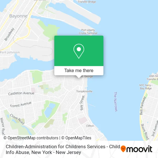 Mapa de Children-Administration for Childrens Services - Child Info Abuse