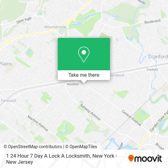 1 24 Hour 7 Day A Lock A Locksmith map