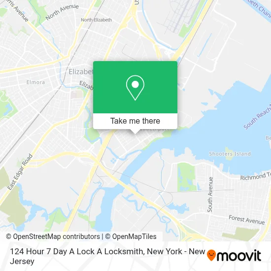 124 Hour 7 Day A Lock A Locksmith map