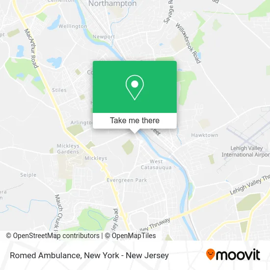 Romed Ambulance map