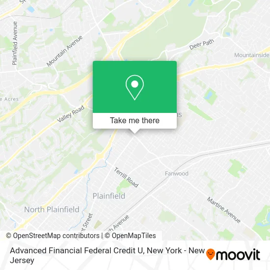 Advanced Financial Federal Credit U map