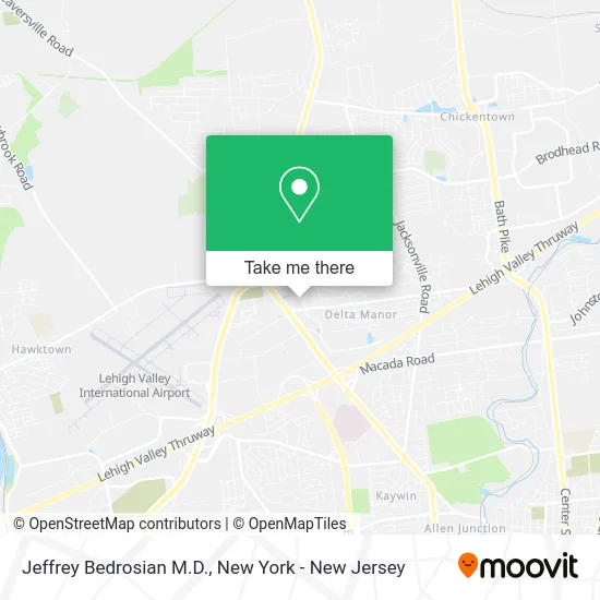 Jeffrey Bedrosian M.D. map