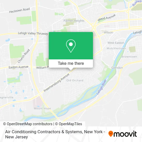 Air Conditioning Contractors & Systems map