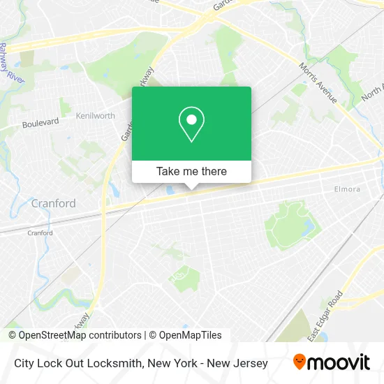 City Lock Out Locksmith map