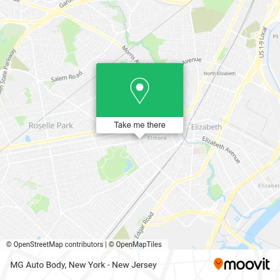 MG Auto Body map