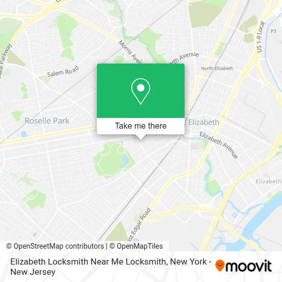 Elizabeth Locksmith Near Me Locksmith map