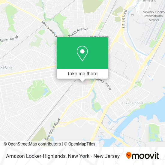Amazon Locker-Highlands map
