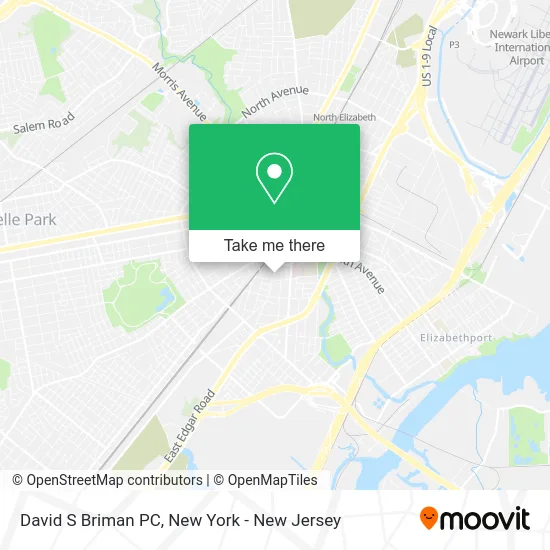 David S Briman PC map
