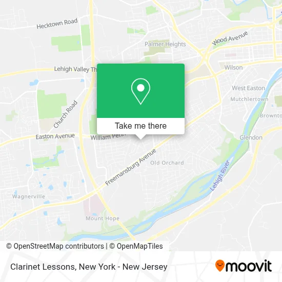 Clarinet Lessons map