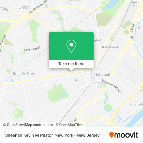 Sheehan Kevin M Pastor map