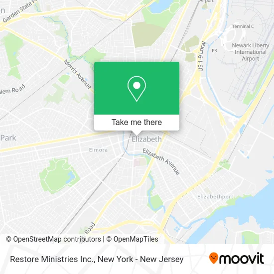 Restore Ministries Inc. map