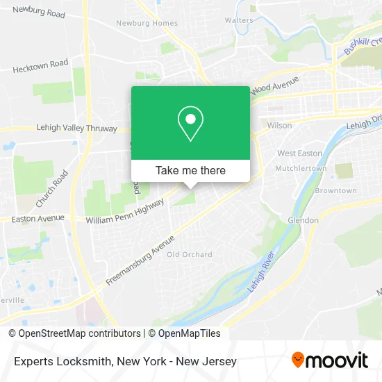 Experts Locksmith map