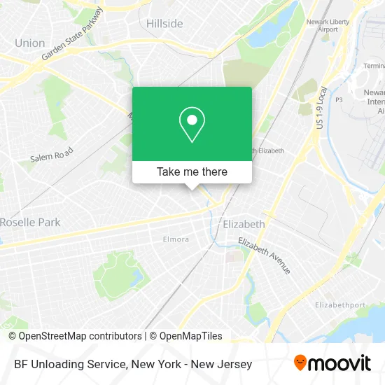 BF Unloading Service map