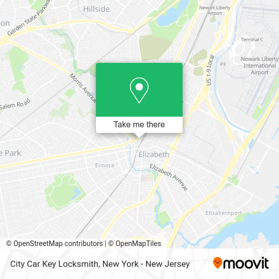 City Car Key Locksmith map