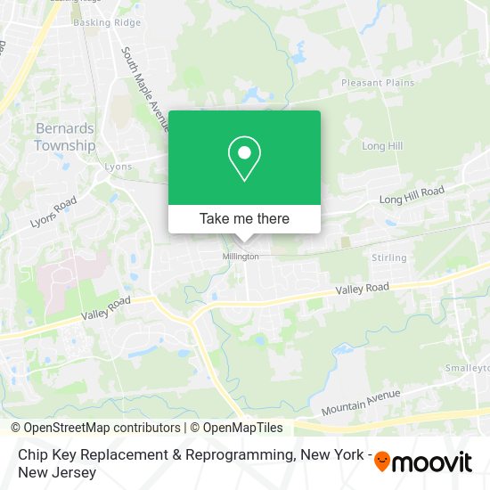 Chip Key Replacement & Reprogramming map