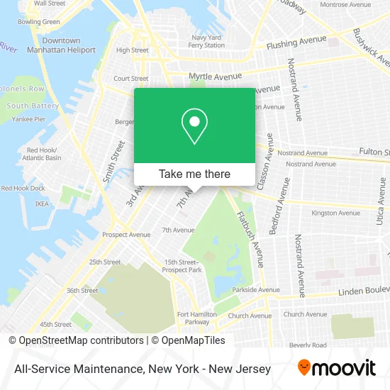 All-Service Maintenance map