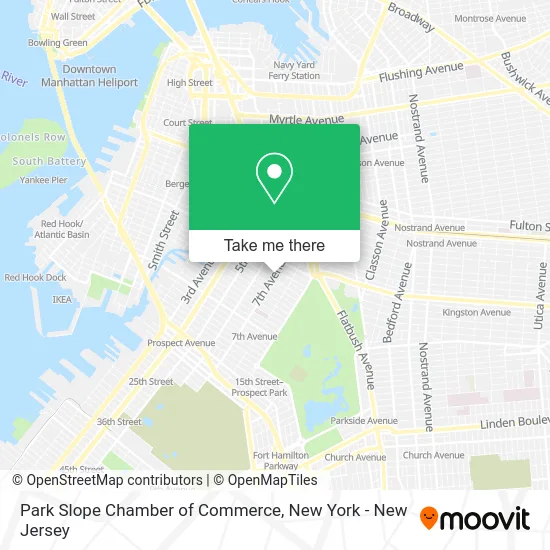 Park Slope Chamber of Commerce map