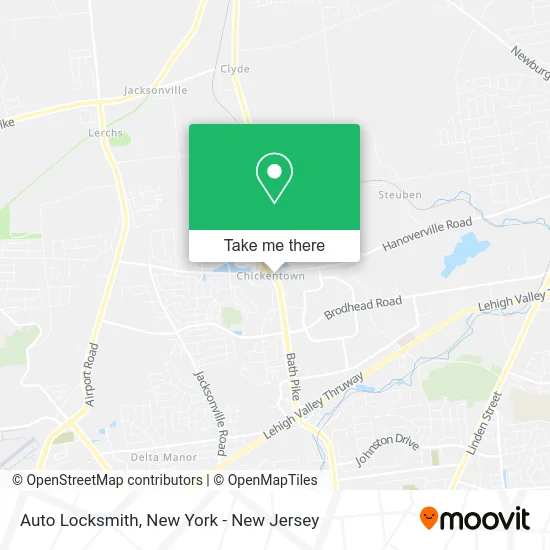 Auto Locksmith map