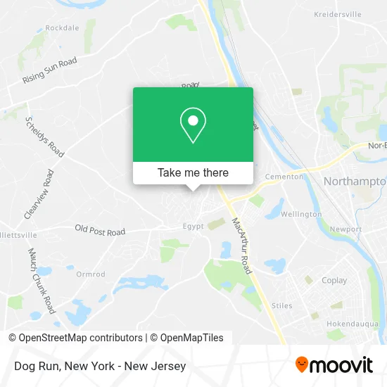 Dog Run map