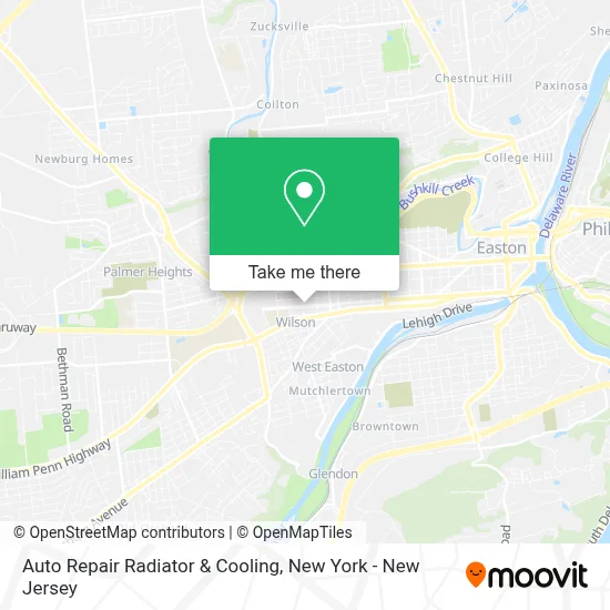 Auto Repair Radiator & Cooling map