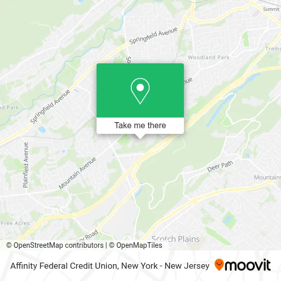 Affinity Federal Credit Union map