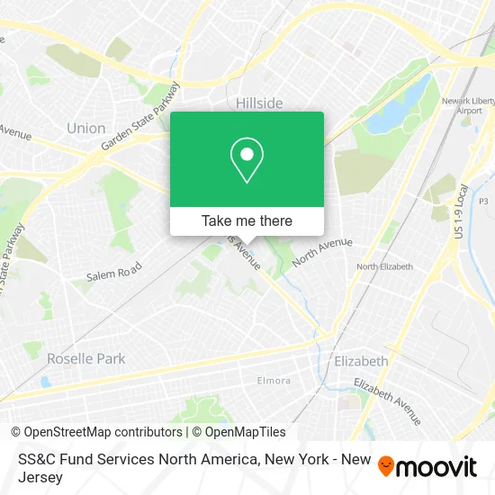 SS&C Fund Services North America map