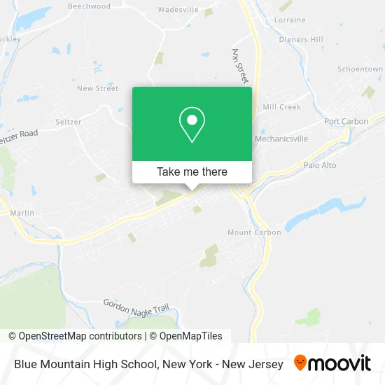 Blue Mountain High School map