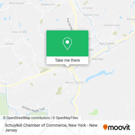 Schuylkill Chamber of Commerce map