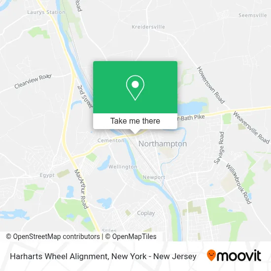 Harharts Wheel Alignment map