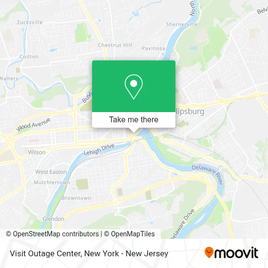 Visit Outage Center map