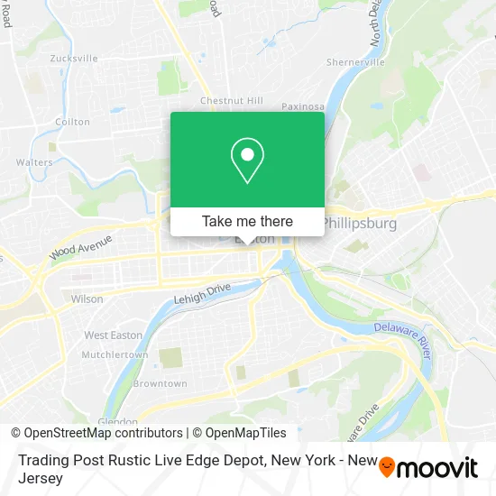 Trading Post Rustic Live Edge Depot map