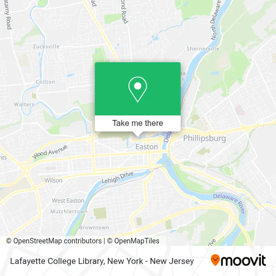 Lafayette College Library map