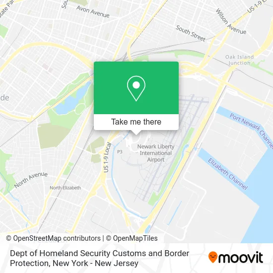 Dept of Homeland Security Customs and Border Protection map