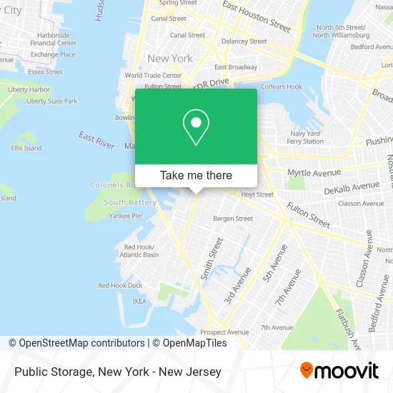 Public Storage map