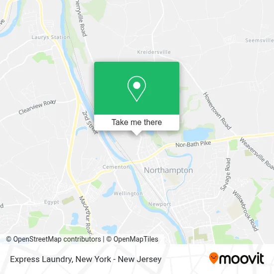 Express Laundry map