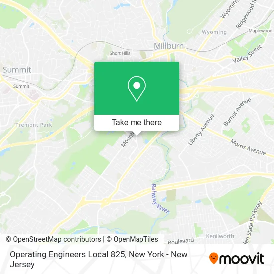 Operating Engineers Local 825 map