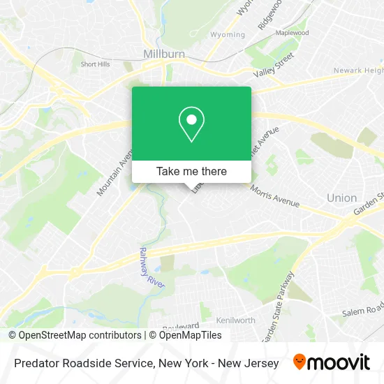 Predator Roadside Service map