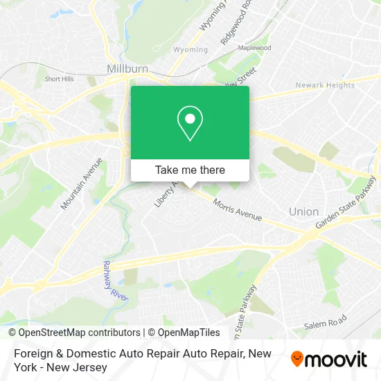 Foreign & Domestic Auto Repair Auto Repair map