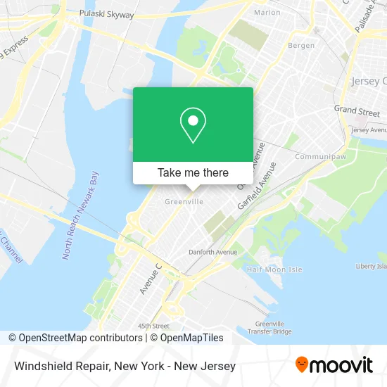 Windshield Repair map