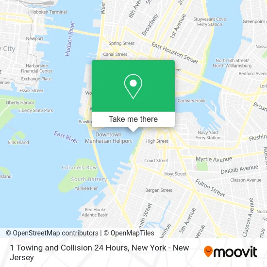 1 Towing and Collision 24 Hours map