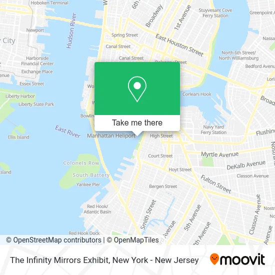 The Infinity Mirrors Exhibit map