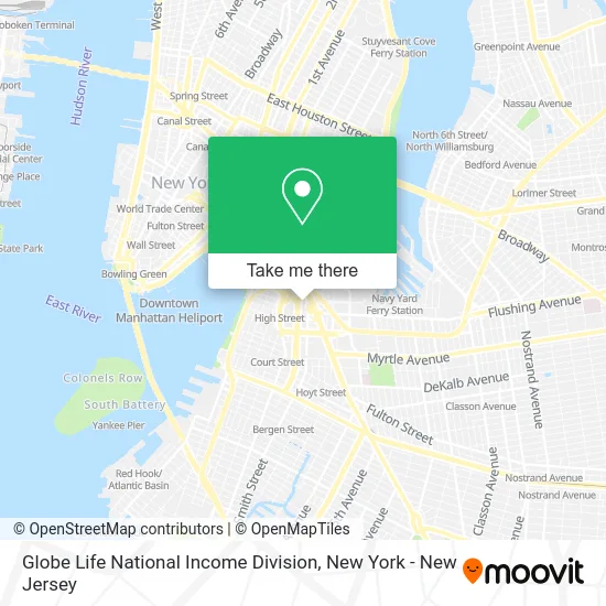 Globe Life National Income Division map