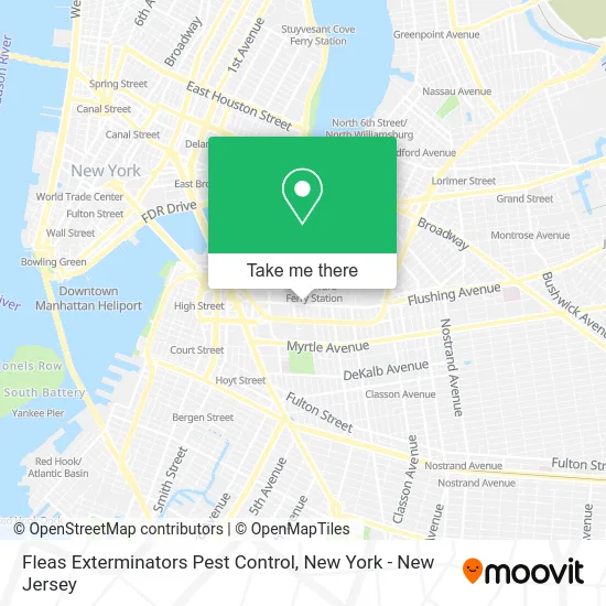 Fleas Exterminators Pest Control map