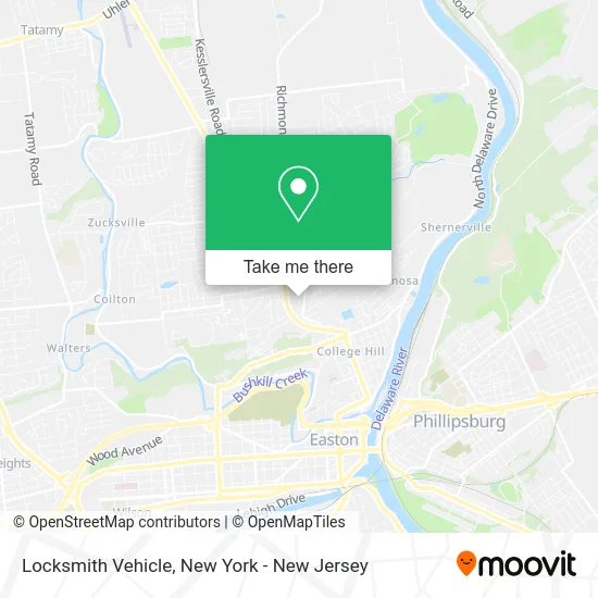 Locksmith Vehicle map