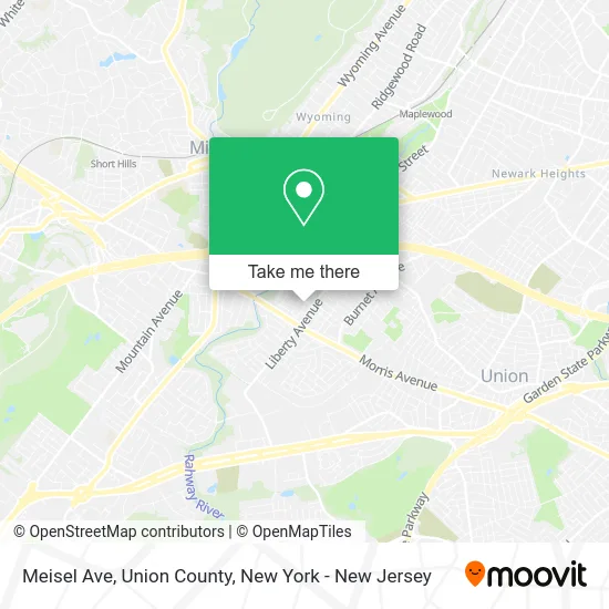 Meisel Ave, Union County map