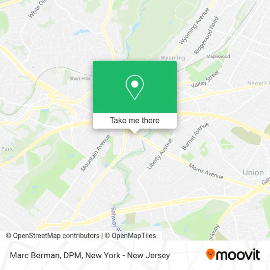 Marc Berman, DPM map